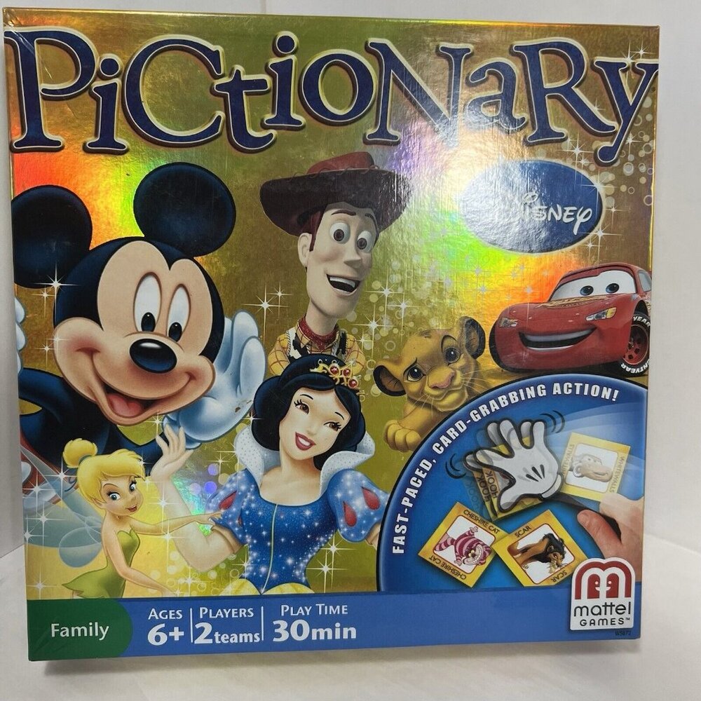Disney Pictionary Game --‎ Family Board Games by Mattel